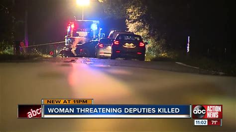 Woman shot, killed after driving truck toward deputies